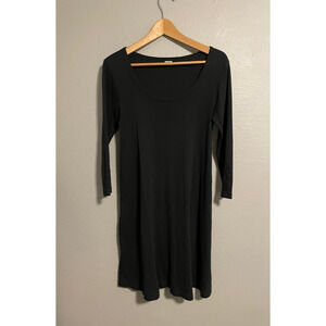 Christina Lehr Womens Dress Size 1 US Small Black Long Sleeve Casual Normcore